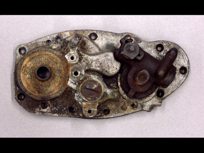 1929 Gear Cover and Oil Pump before restoration