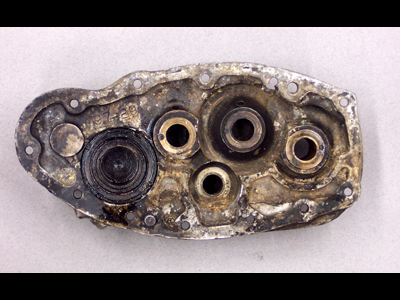 1929 Gear Cover and Oil Pump before restoration
