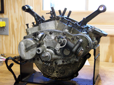 1930 DL Engine bottom end before restoration